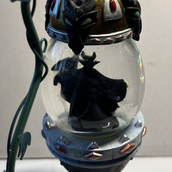 DISNEY 8” Villain Maleficent Hanging Water Globe on Vine Stand Great Condition!! - Picture 3 of 5